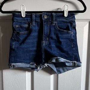 american eagle high rise jean shorts SIZE 2